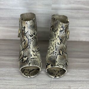 Torrid snake skin heel booties size 10w